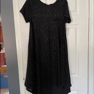 Lula Roe Dressy black sequin midi dress